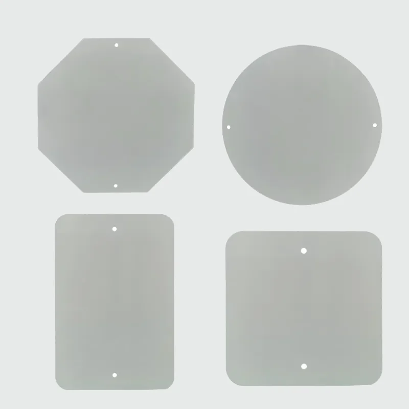 brushed aluminum sign blanks - alternate product view