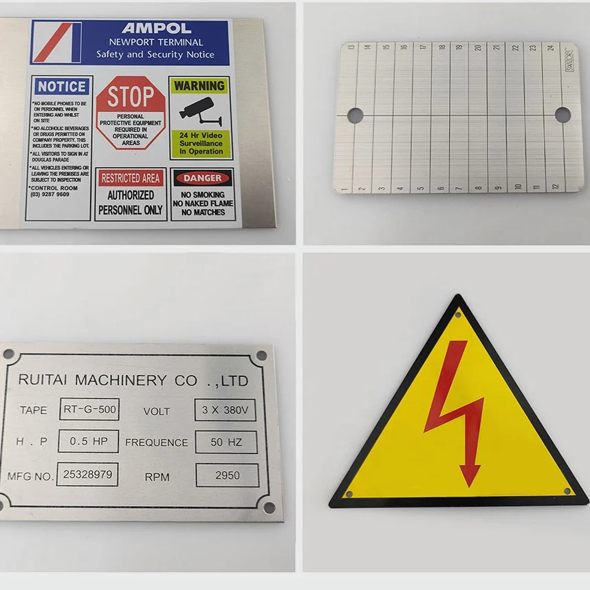 custom aluminum nameplates - alternate product view