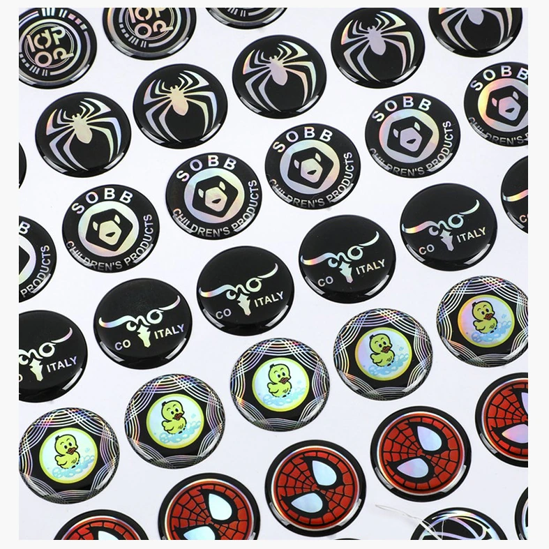 custom dome stickers - product detail view