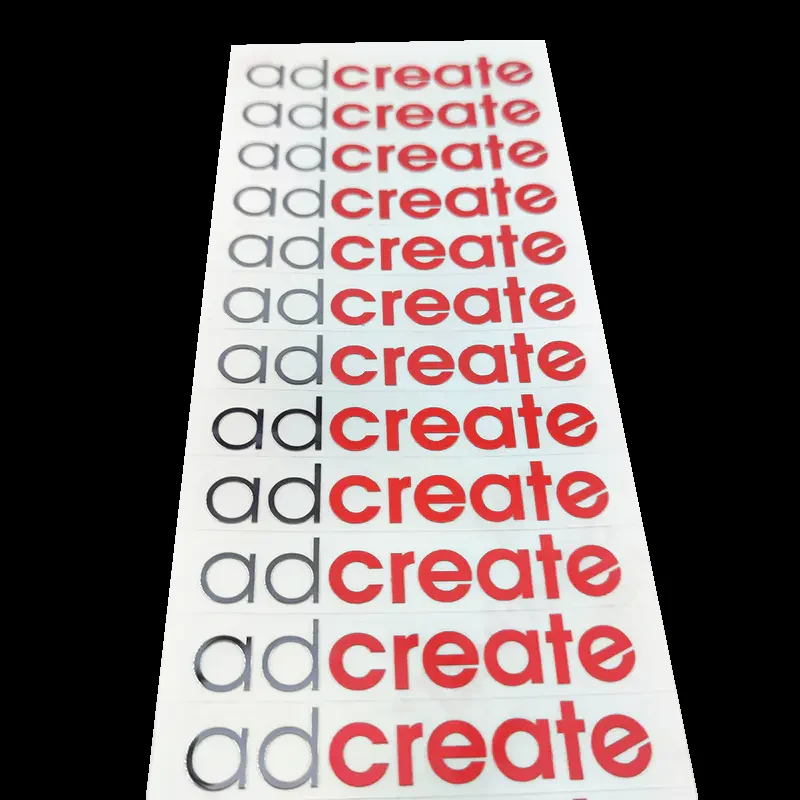 custom dome stickers - finish and surface view