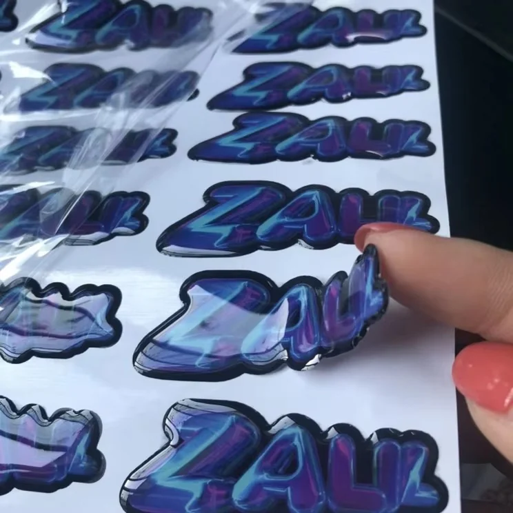 custom domed stickers - additional product view