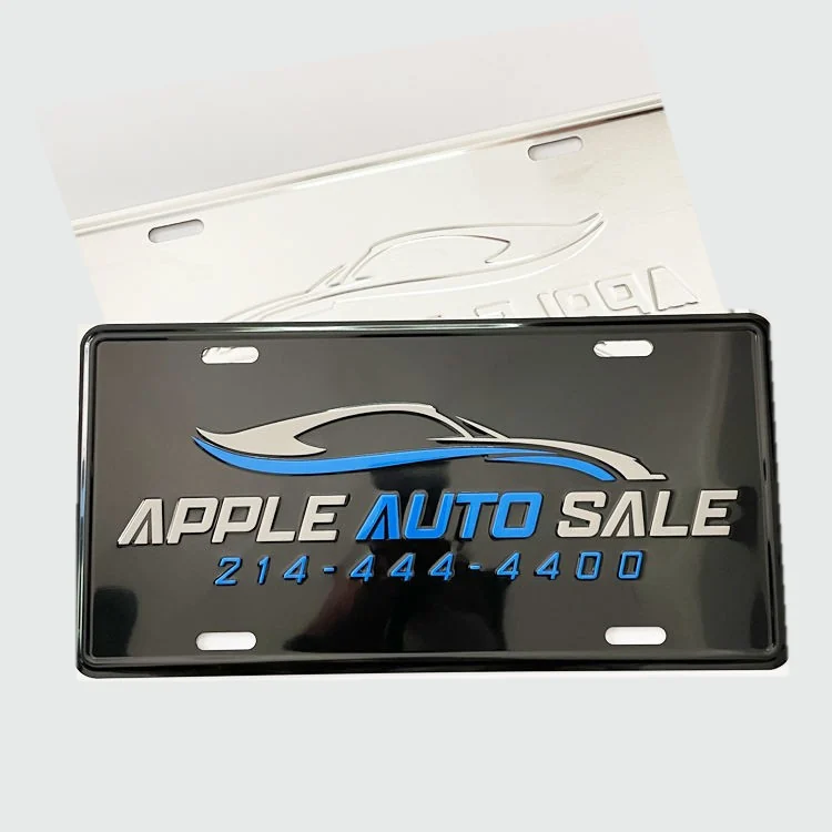 custom license plate - main product view