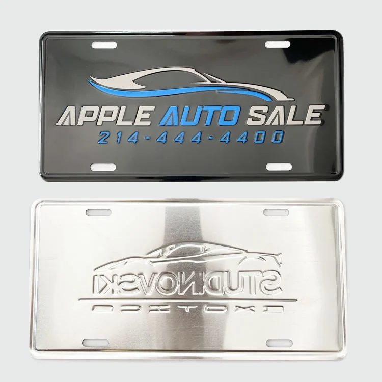 custom license plate - alternate product view