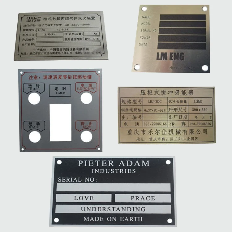 custom metal nameplates - additional product view