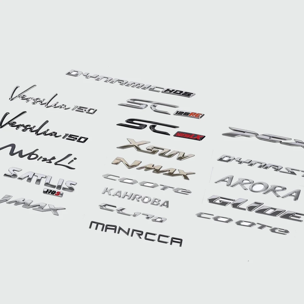 custom metallic stickers - main product view