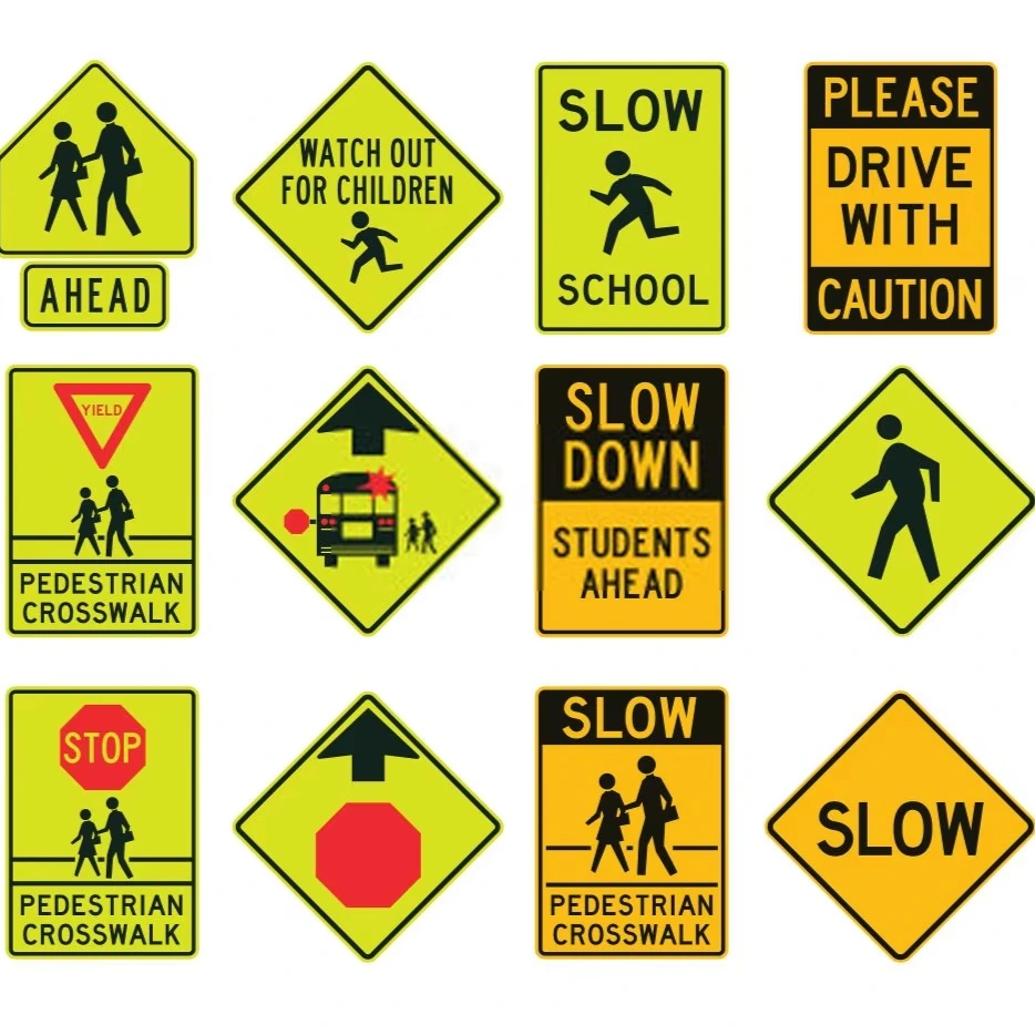 custom road traffic signs - finish and surface view