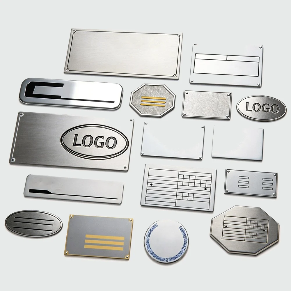 custom stainless steel nameplates - product detail view