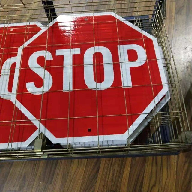 custom traffic signs - finish and surface view