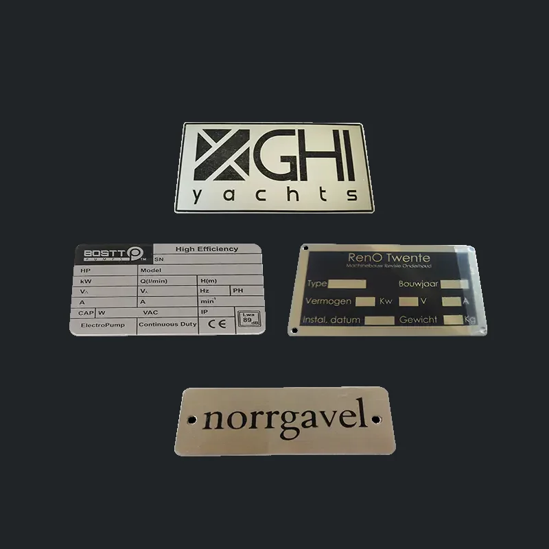 engraved metal nameplates - main product view