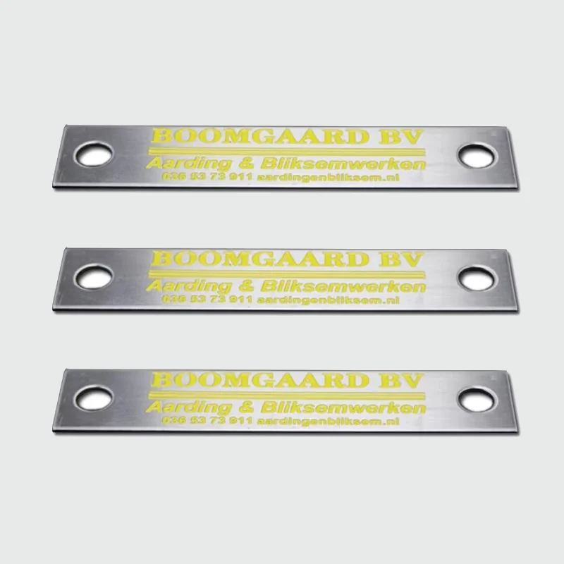 engraved metal nameplates - product detail view