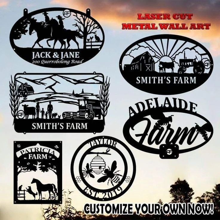 Laser Cut Metal Signs - product detail view