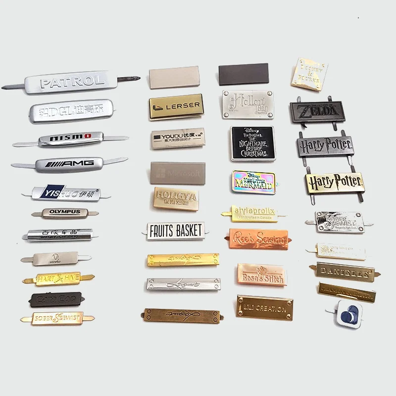 metal logo stickers - alternate product view