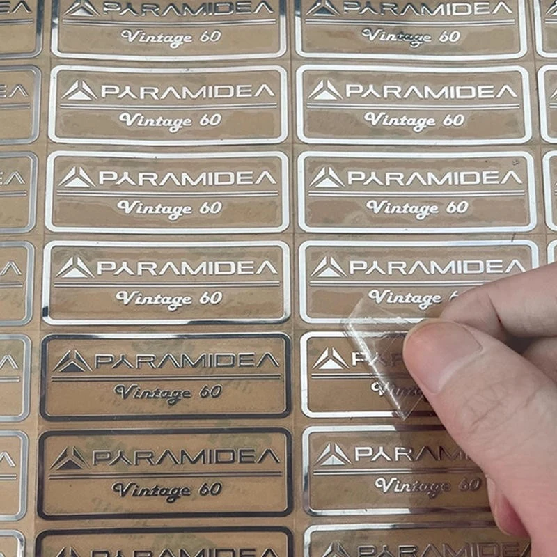 metal stickers custom - product detail view