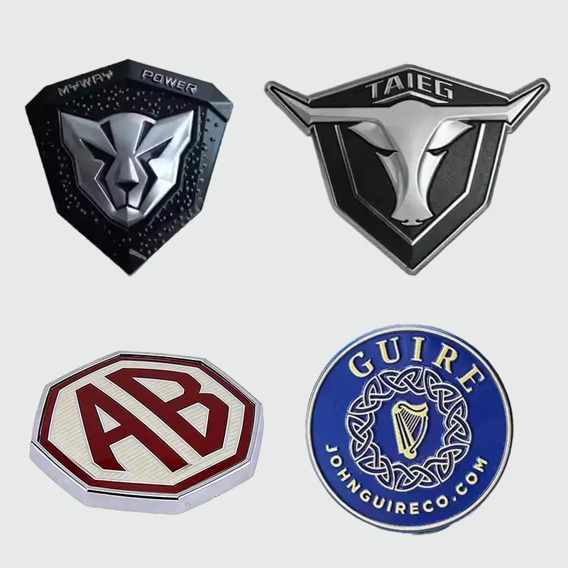 metallic custom stickers - finish and surface view