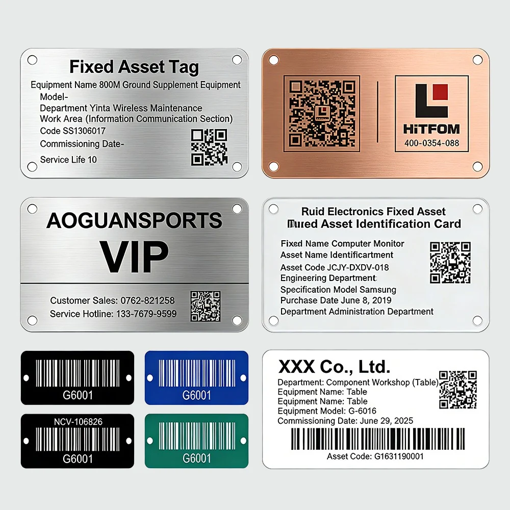 stainless steel nameplate - alternate product view