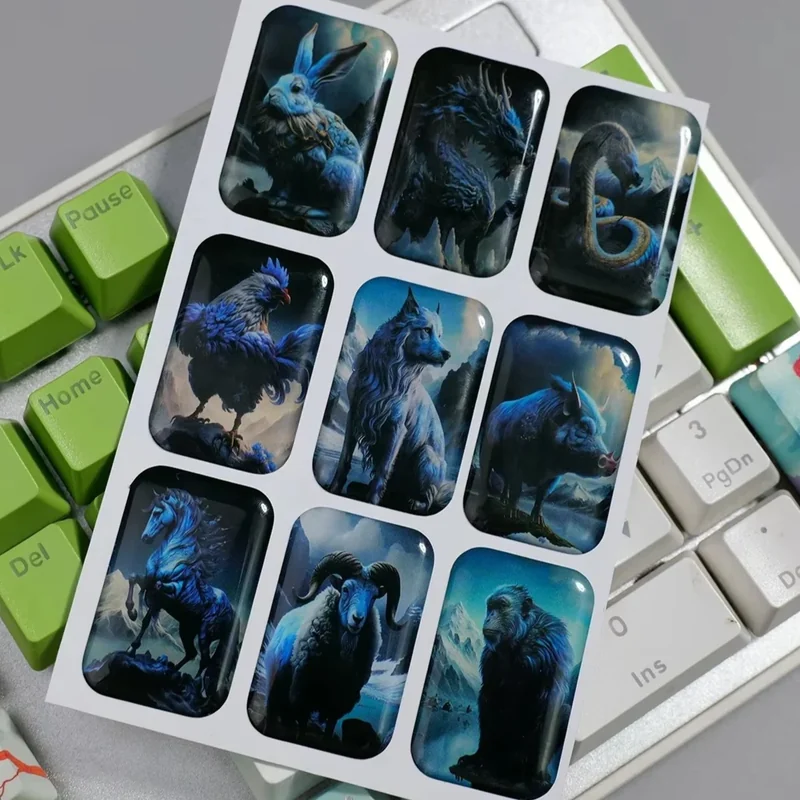 3D dome stickers - main product view