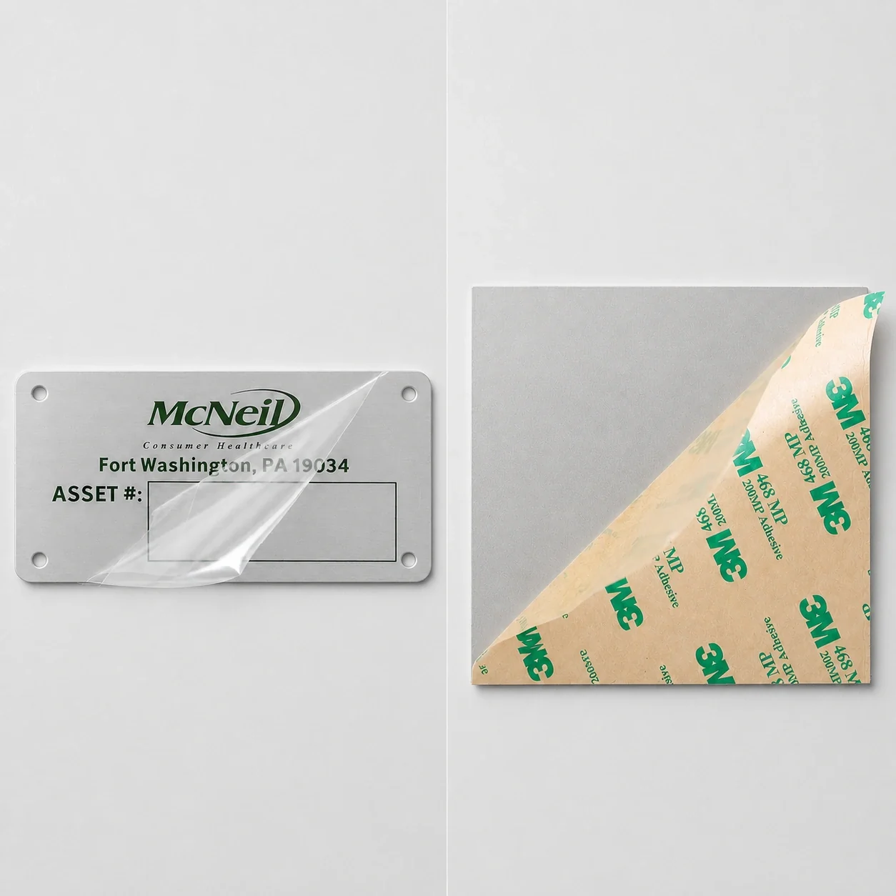 metal signs Mounting and Adhesive