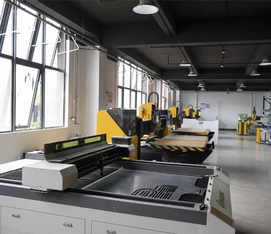Laser engraving equipment in the production workshop