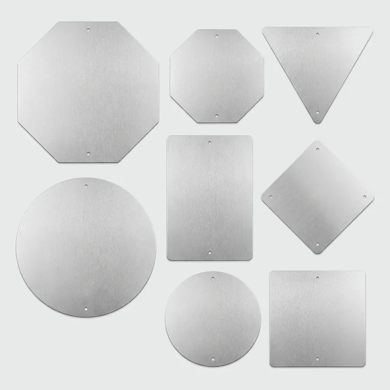 brushed aluminum sign blanks - additional product view