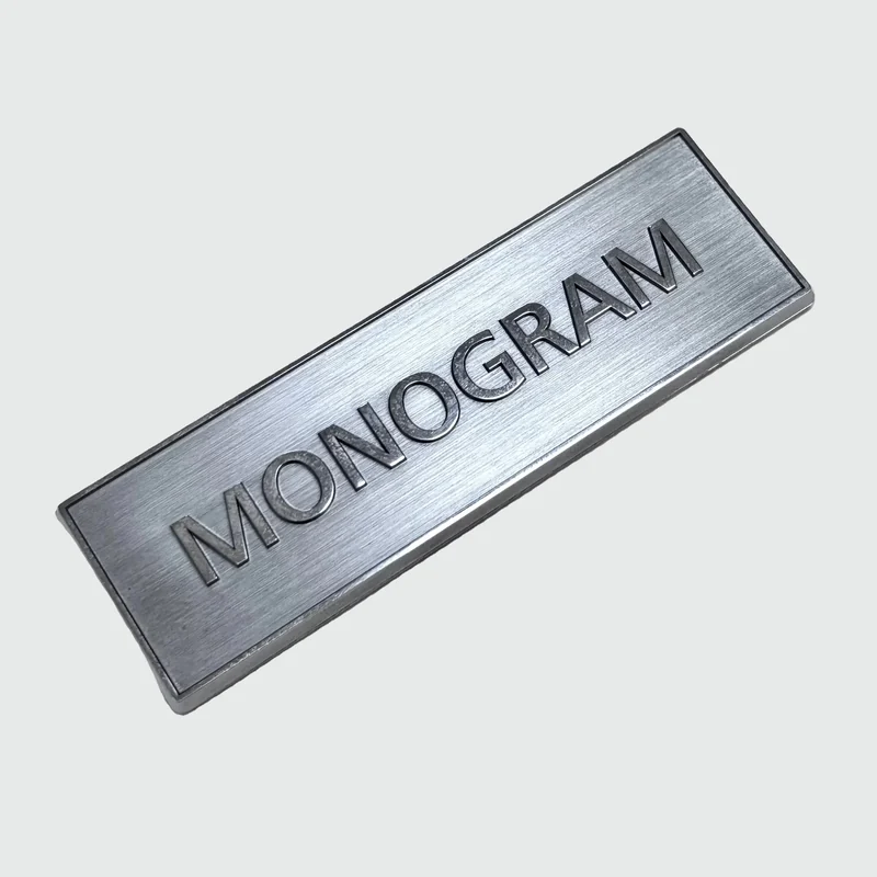 Brushed Stainless Steel Nameplates - alternate product view
