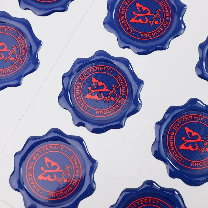 custom domed stickers - alternate product view