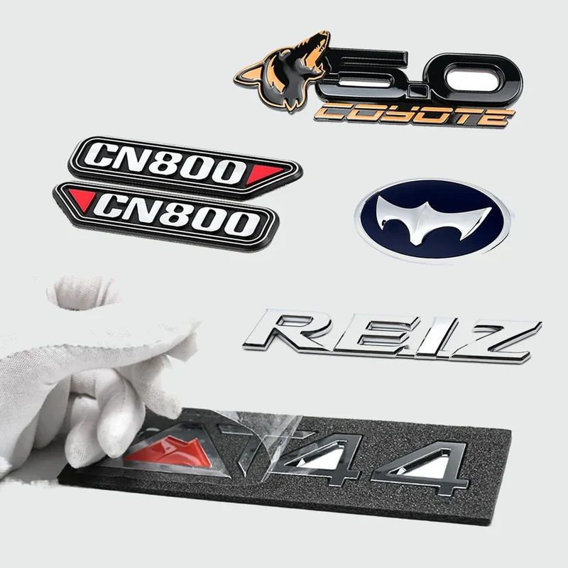 Custom Metal Logo Labels - product detail view