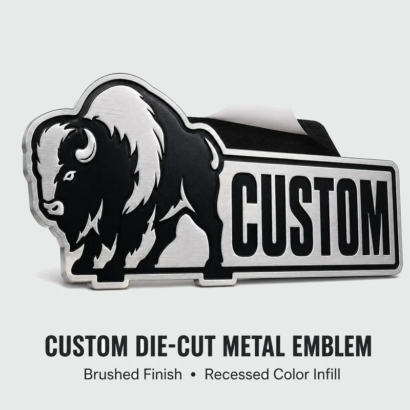 Custom Metal Logo Labels - additional product view