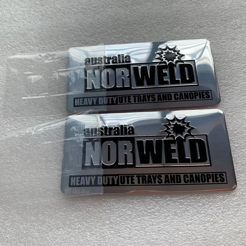 custom metal nameplates - finish and surface view