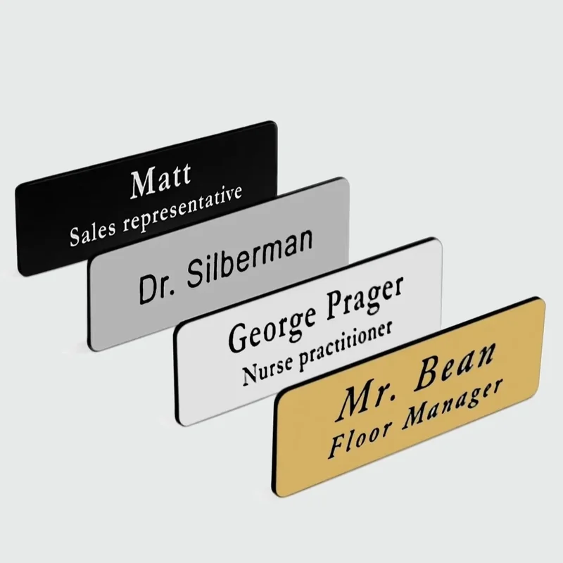 custom stainless steel nameplates - alternate product view