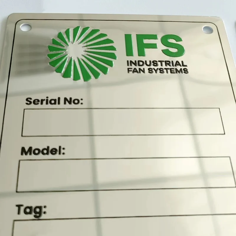 Embossed Metal Nameplates - main product view