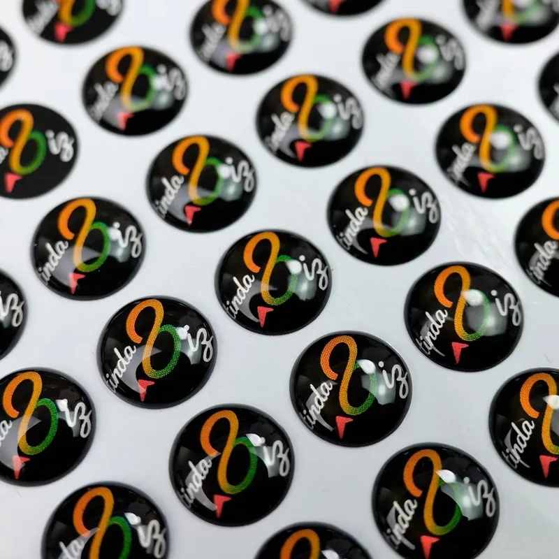 epoxy dome stickers - product detail view