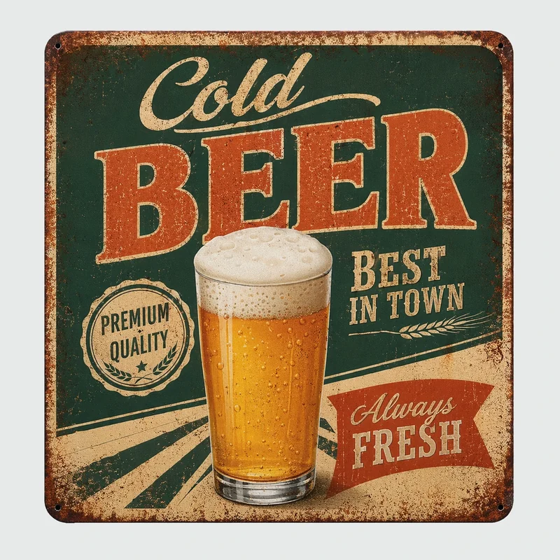 metal decorative signs - additional product view