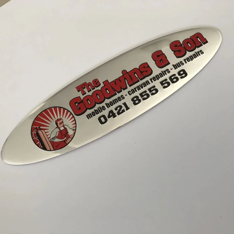 metal nameplates for equipment - alternate product view