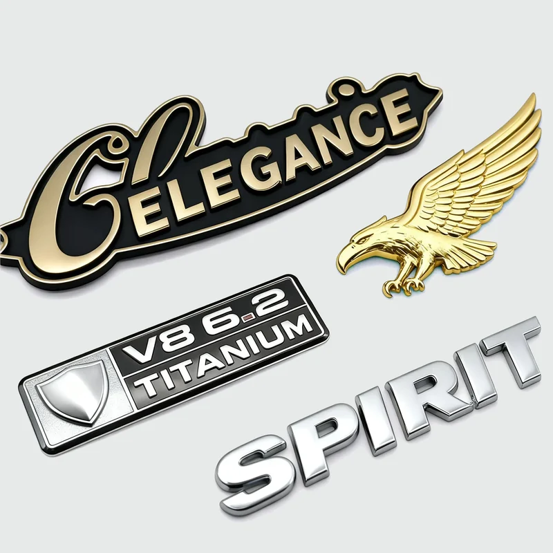 metallic custom stickers - additional product view