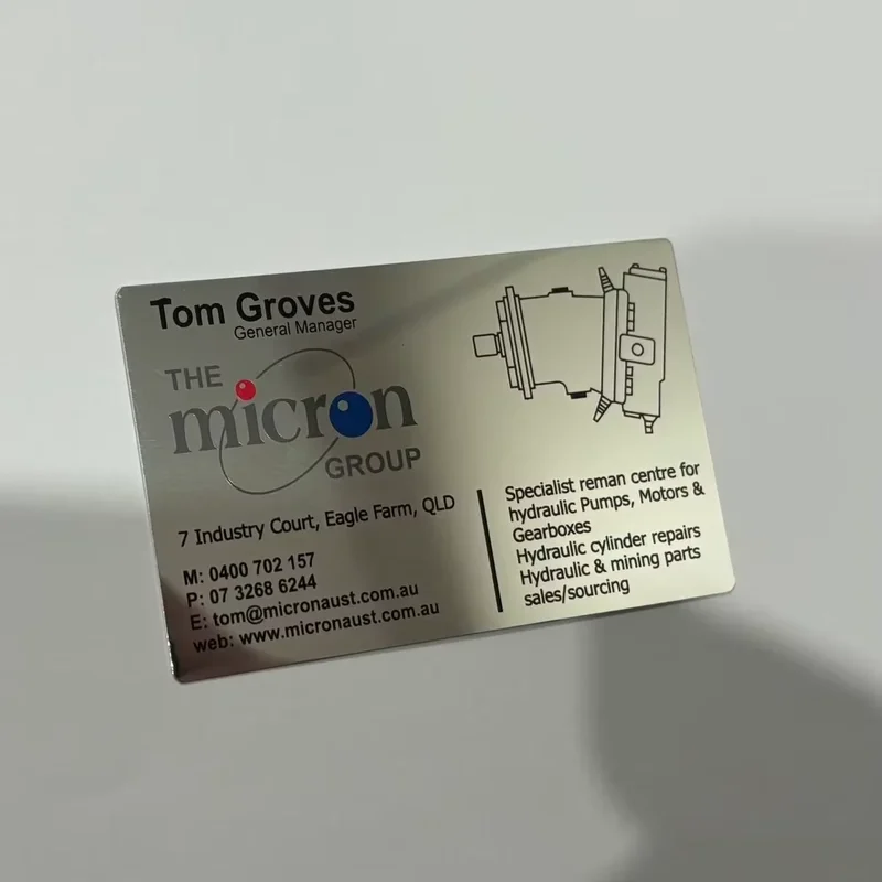 stainless steel nameplate - product detail view